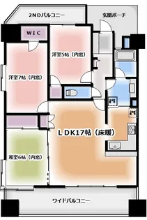 モナーク宇都宮【6階】の間取り