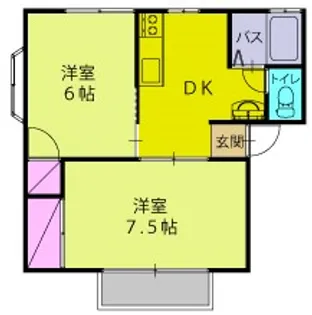 サウスヒルズ【2階】の間取り
