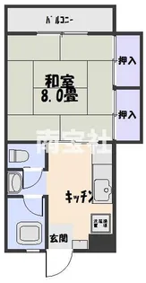 コーポサンライズ【4階】の間取り