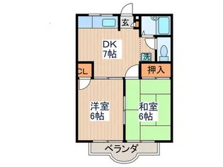 アゼリア東大和【2階】の間取り