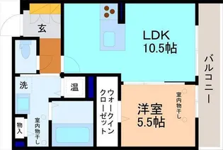 マストテラス金沢長土塀【3階】の間取り