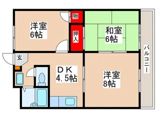 ロイヤルエステート山田【1階】の間取り