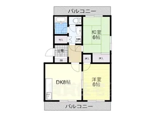 フナトマンション【3階】の間取り