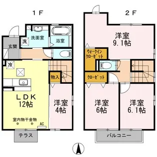 静岡県浜松市中央区神立町【一戸建】の間取り