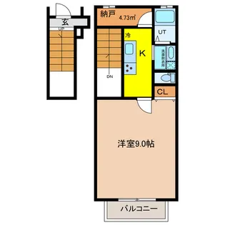 メゾンアクア【2階】の間取り