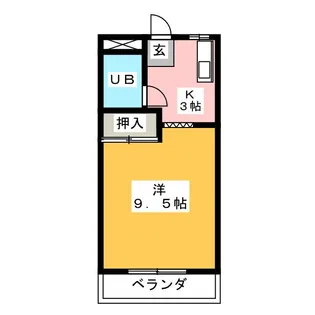 コーポ永坂【2階】の間取り