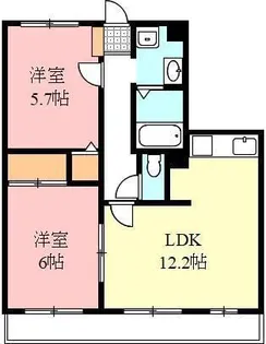フォブールKMT【2階】の間取り
