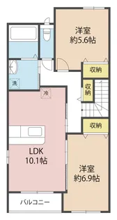 ルナリア【2階】の間取り