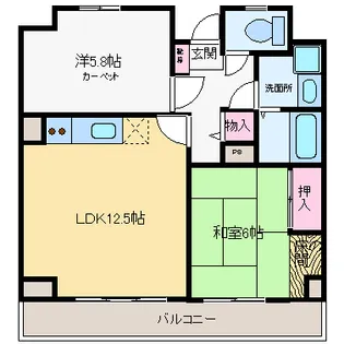 カーサロブレ【6階】の間取り