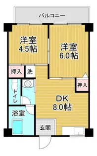 第1吉岡ビル【4階】の間取り