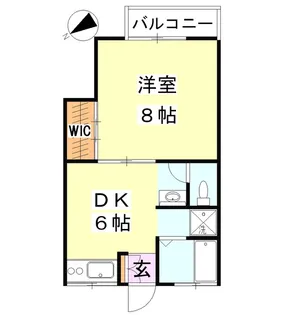 神奈川県川崎市中原区上小田中1【アパート】の間取り