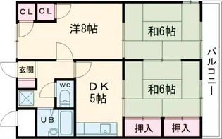 リビエール山川【2階】の間取り