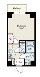 東京都新宿区横寺町【マンション】の間取り