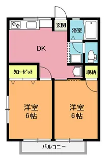 シティハイムいずみ台【1階】の間取り