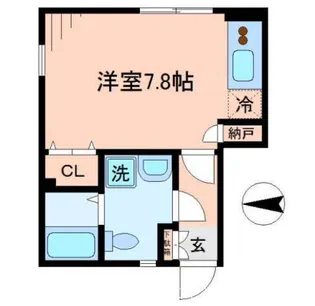 東京都小平市学園西町2【アパート】の間取り