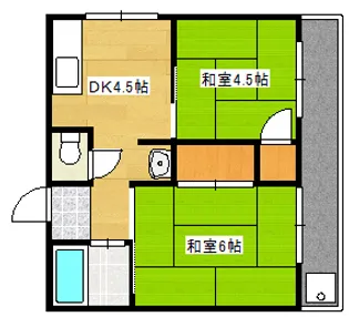 第二坂田ビル【2階】の間取り