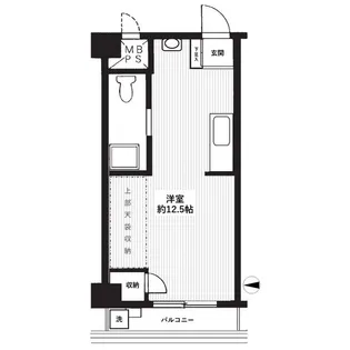 永谷リヴュール新宿【6階】の間取り