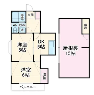 タウンコート藤原【2階】の間取り