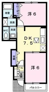 スローモーション B【1階】の間取り