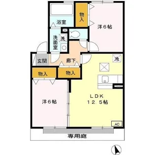 ルーラル諏訪 A棟【1階】の間取り