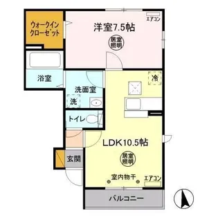 アレイズVIII【1階】の間取り