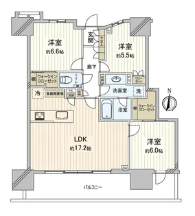 3LDKの間取り画像