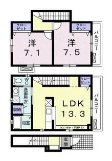 グローリア西麻布【2階】の間取り