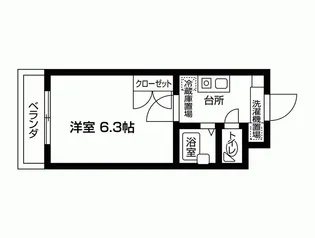 パルテノン飛鳥【5階】の間取り