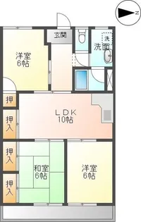 菱野ビル【2階】の間取り