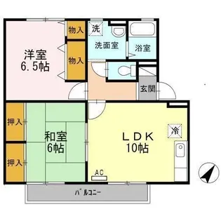 セジュールナガイ【1階】の間取り