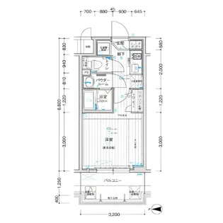 大阪府大阪市中央区谷町7【マンション】の間取り
