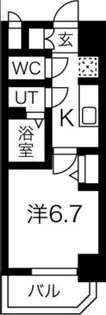 大阪府大阪市浪速区元町3【マンション】の間取り