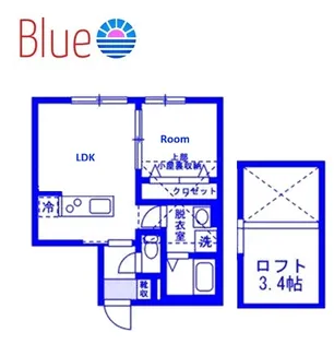 アクアリーヴ東海岸【2階】の間取り
