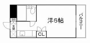 ボーン宇治II号館【6階】の間取り