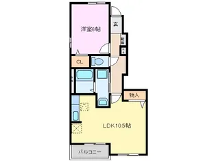 ミルキーII【1階】の間取り