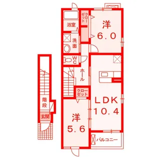 ジュウェル鎌倉壱番館【2階】の間取り