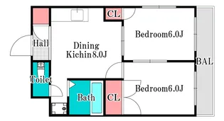 笹山マンション【8階】の間取り