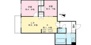 東京都日野市多摩平6【マンション】の間取り