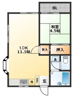 ペディメントM【1階】の間取り