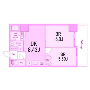 神奈川県横浜市中区初音町3【マンション】の間取り