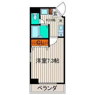 シティマンション錦町【5階】の間取り