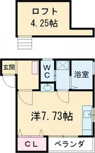 フラッツ泉II【1階】の間取り