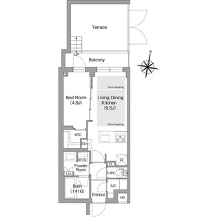 コンフォリア・リヴ東中野の間取り