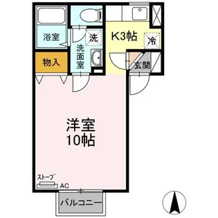 ボナージュ・ポム【1階】の間取り