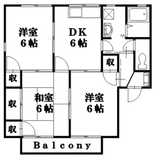 セジュール C棟【1階】の間取り