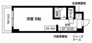 クオーレ南草津【3階】の間取り