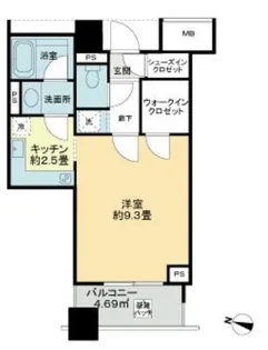 アトラス白山【2階】の間取り