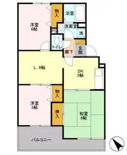 埼玉県さいたま市南区大字大谷口【マンション】の間取り