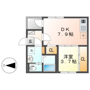 ラフテルR・Y【2階】の間取り