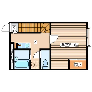 グリーンヒル北仙台【2階】の間取り